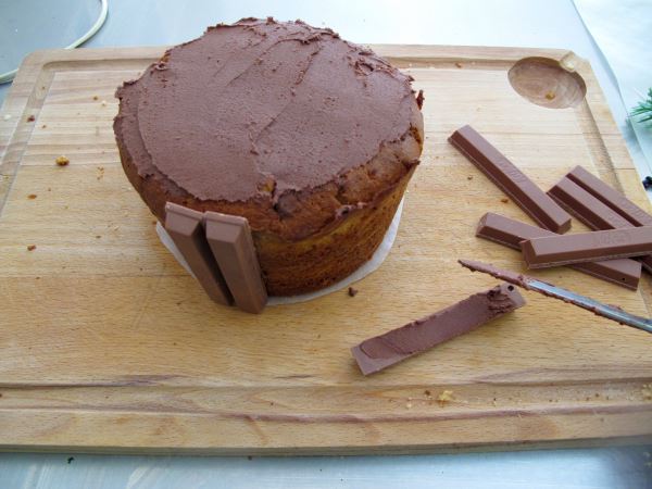 Receta infantil de tarta para caballero paso 16