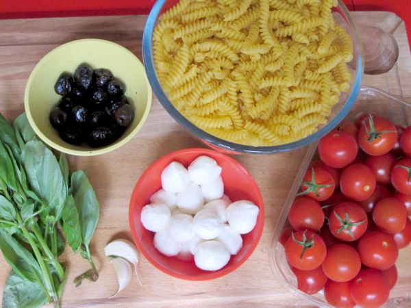  Receta de ensalada de pasta. Ingredientes