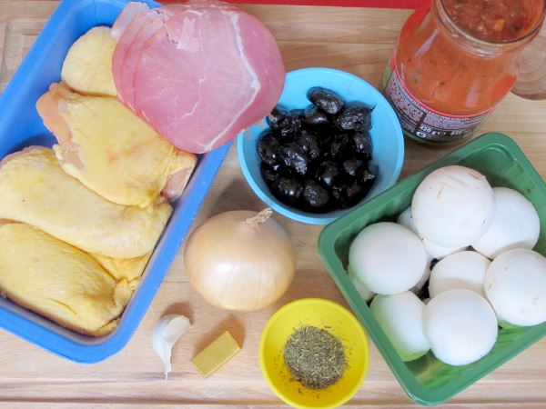 Receta de pollo a la italiana ingredientes