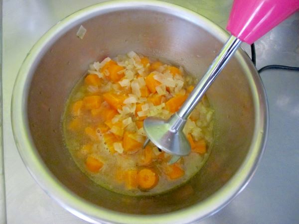 Receta sopa zanahorias miel jengibre paso 10