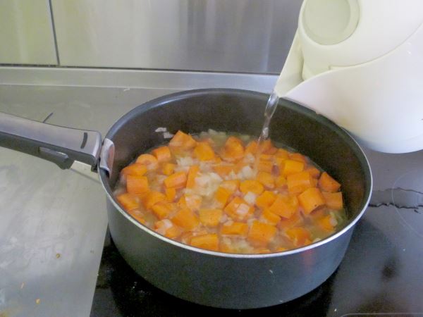 Receta sopa zanahorias miel jengibre paso 9