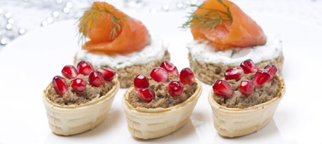 recetas de canapés de Navidad