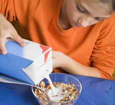 Receta de cereales con fresas. Paso 1