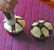 Receta cupcakes de chocolate. Paso 5.