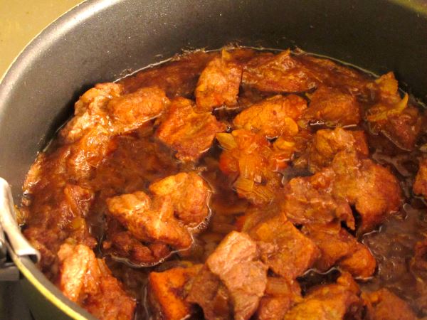 Receta infantil de lomo de cerdo caramelizado paso 5