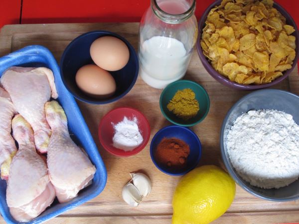 Receta infantil de pollo al estilo Fried Chicken KFC paso 1