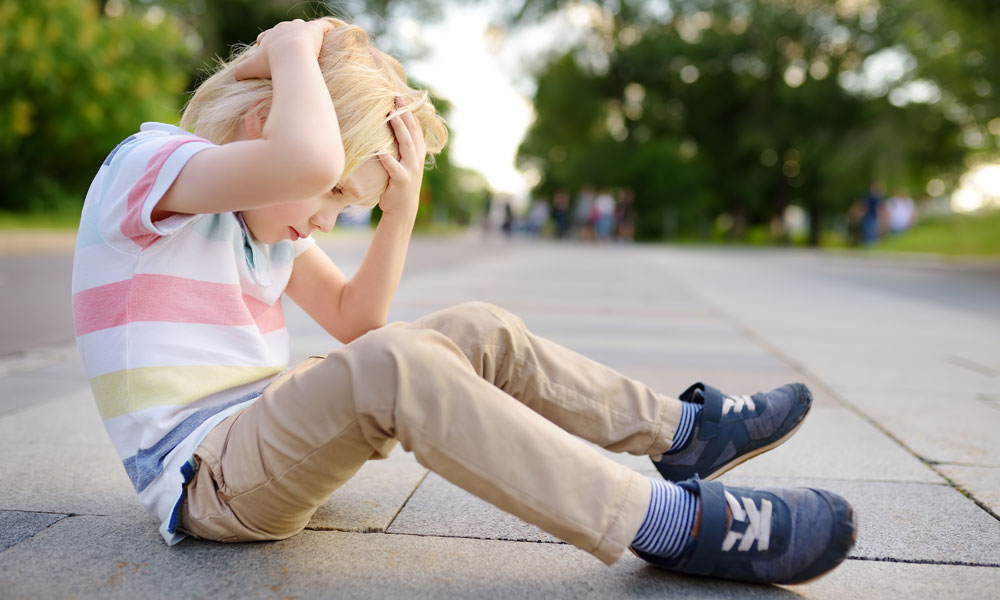 Golpe en la cabeza en niños