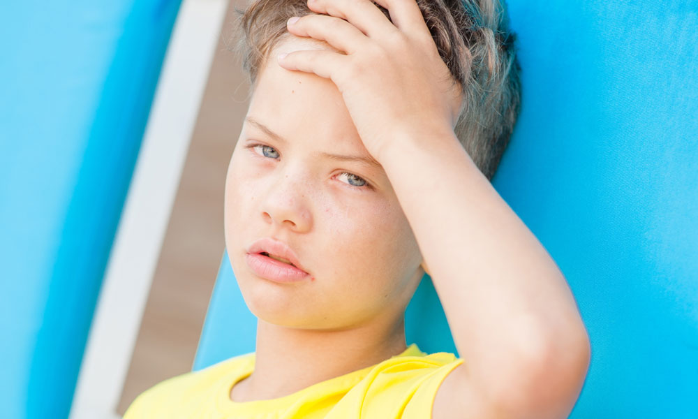 Golpe de calor en niños