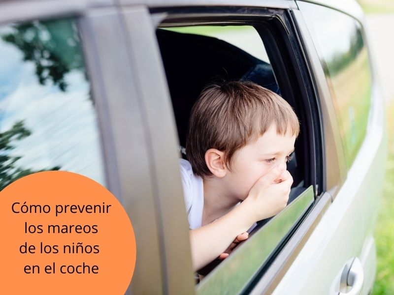 prevenir mareos y vómitos de los niños en el coche