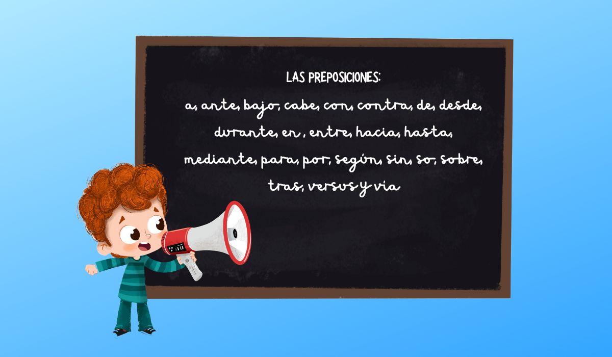 preposiciones para niños