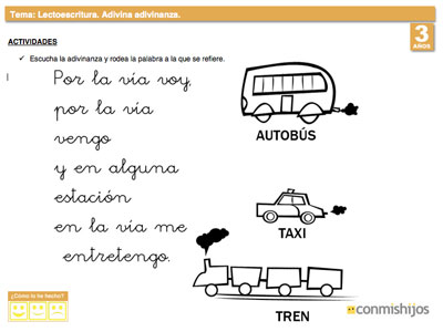 seguro Conectado Objetor Adivina, adivinanza. Ficha de iniciación a la escritura