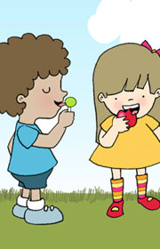 Ejercicio de lengua para niños de 4 años. Aprender una poesía