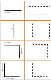 Ficha para hacer trazos continuos