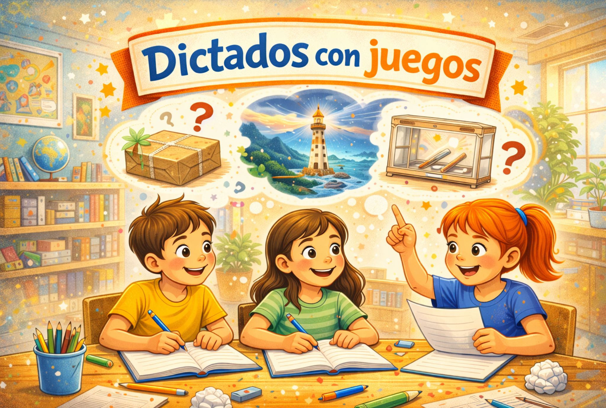 Dictados juegos para niños a partir de 7 años