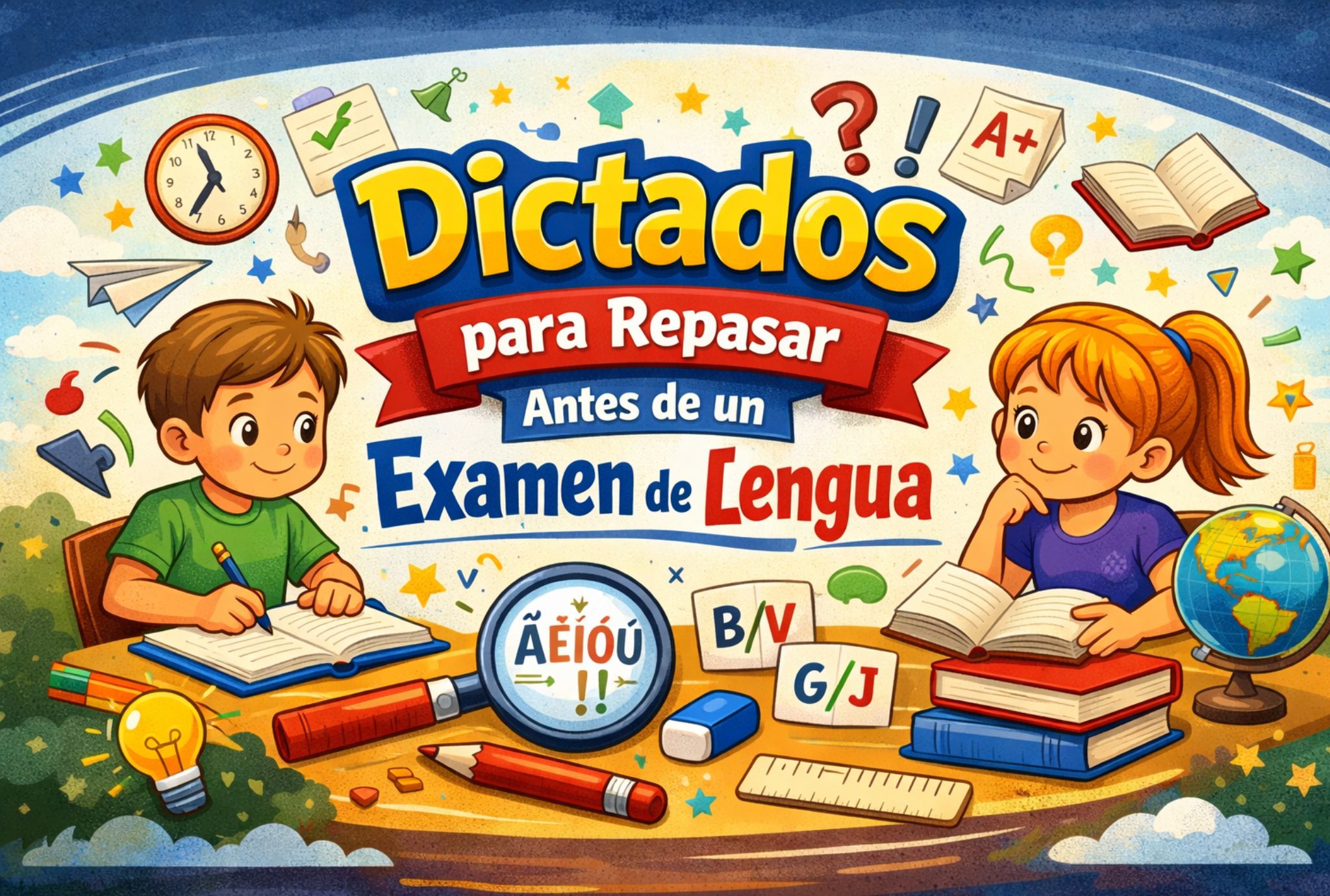 dictados para niños para repasar el examen lengua