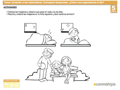 Ejercicio para diferenciar conceptos temporales