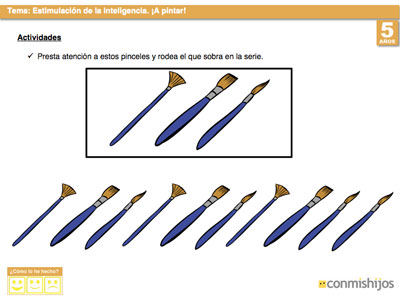 Ejercicio de lógica para niños