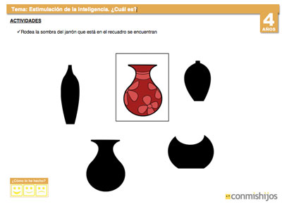 Ejercicio de estimulación de la inteligencia