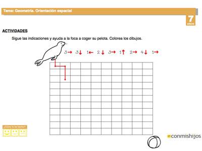 Ficha de orientación espacial