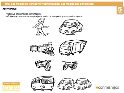 Ejercicio para aprender a cuidar el medio ambiente