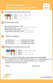 Números de tres y cuatro cifras