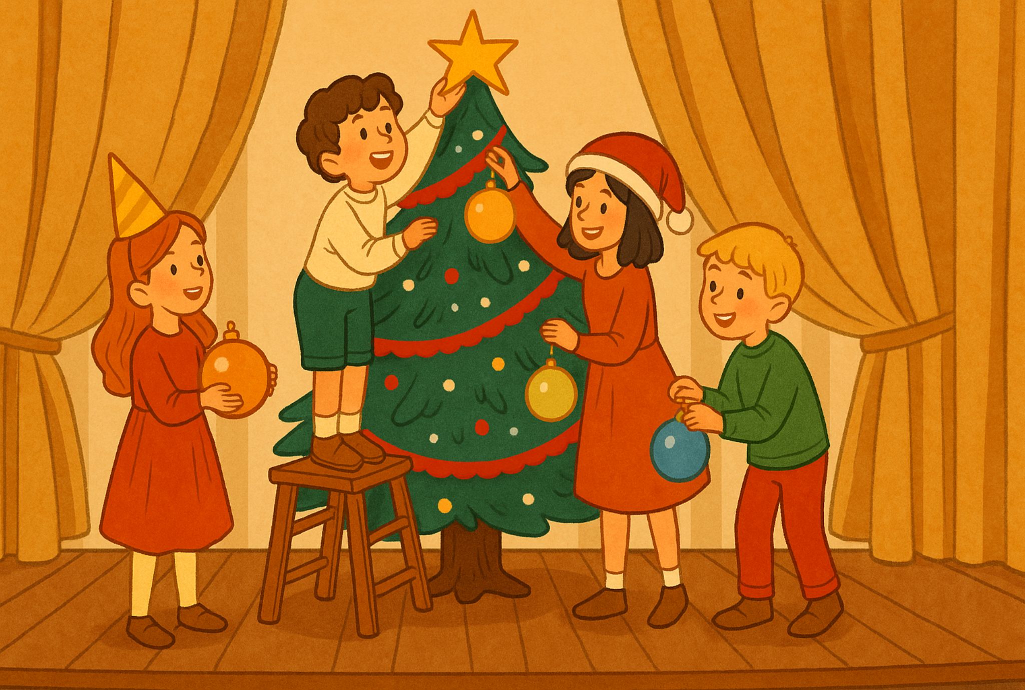 Obra de teatro El árbol de la Navidad Obra de teatro El árbol de la Navidad