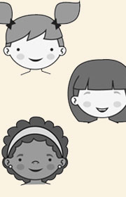 Ejercicio de las partes de la cara para niños