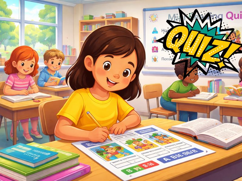 Mini reading. quiz para niños en inglés