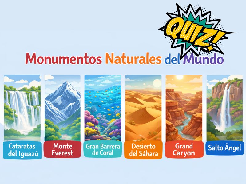 Test sobre monumentos naturales del mundo