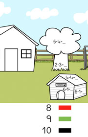 Fichas para aprender a sumar. Ejercicios de matemáticas