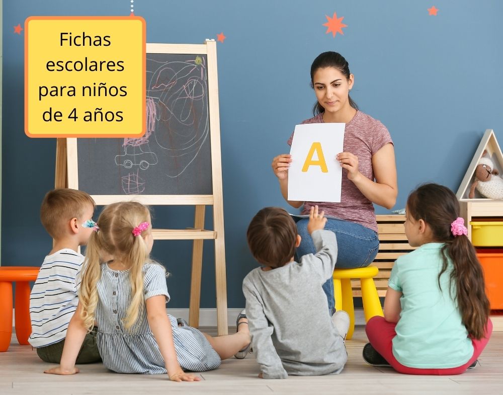 Responder novia Reactor Tareas escolares para niños de 4 años (fichas de matemáticas,  lectoescritura, cuerpo humano...)