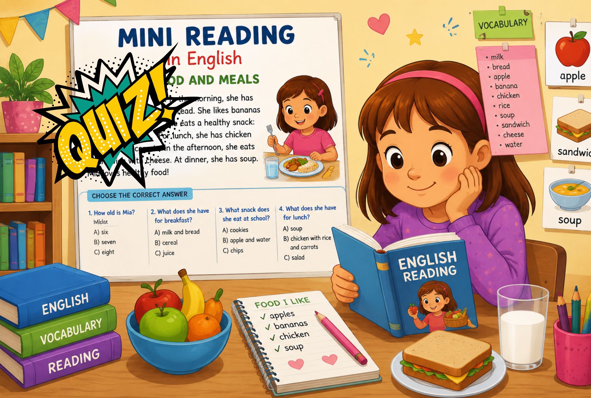 Test de vocabulario en inglés para niños de 5 a 8 años Test de vocabulario en inglés para niños de 5 a 8 años