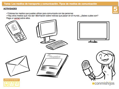 Ejercicio sobre los tipos de medios de comunicación