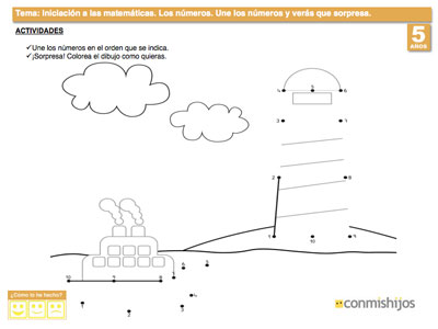 Une Los Numeros Ficha De Matematicas Para Ninos
