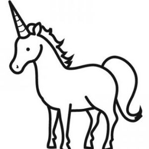 Unicornio para colorear