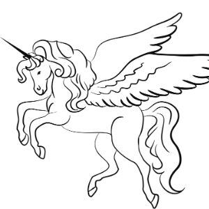 unicornio volando